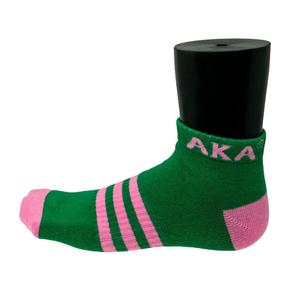 Green Pink and White <b>Moisture</b> Wicking Ankle <b>Socks</b> with Arch Support Comfortable Sports <b>Socks</b> for Women Activewear - Product Image 3