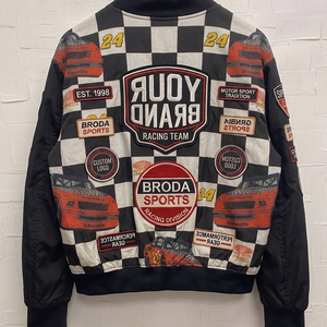 Chaqueta de Algodón de Primera Calidad con Logotipo Personalizado Bordado al Estilo de Carreras de Fórmula 1 para Hombre, Chaquetas de Carreras NASCAR para Hombre - Product Image 1