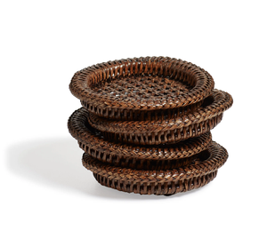 Manufacture High Quality BOHO Rattan Coaster <b>Round</b> <b>Mats</b> 400mm Table Decoration <b>Mats</b> & Pads Coaster - Product Image 1