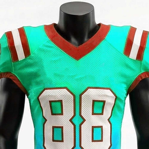 Maillot de football personnalisé haut de gamme, tissu polyester respirant, léger, coupe confortable, vêtements de sport athlétiques, football américain - Product Image 6