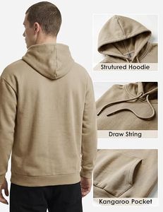 Ensemble de survêtement en molleton 100% coton, sweat-shirt et pantalon de survêtement épais pour hommes, sweats-shirts personnalisés - Product Image 4