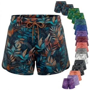 Pantalones Cortos de Yoga de Poliéster en Oferta, Sin Costuras, Personalizados, Impresos, Elásticos, para Gimnasio, Control de Abdomen, Correr y Ciclismo - Product Image 1