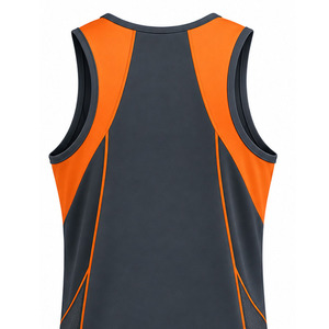 <b>Mens</b> Plus Size Stringer <b>Singlet</b> OEM Muscle Tank Top Lightweight Breathable Gym Fitness Workout Activewear with Embroidery - Product Image 4