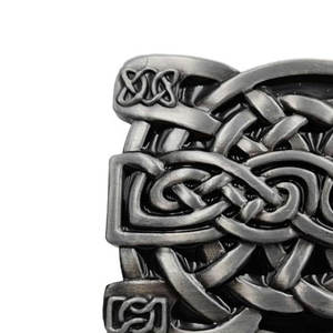 Hebilla de cinturón escocesa con nudo de cardo celta, acabado antiguo de primera calidad, la más vendida, para atuendo tradicional, suministros de alta calidad - Product Image 6