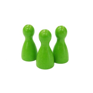 Bijou en bois vert clair de 12x24mm, jeu d'échiquier de jeu de société pour enfants, jouet éducatif en bois - Product Image 2
