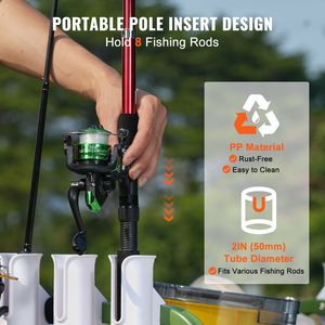 Carrello da Pesca Portatile con Capacità di Carico di 300 Libbre, Quattro Grandi Ruote da 11 Pollici, Pneumatici in Gomma, Carrello Marino Resistente per Pesca - Product Image 6