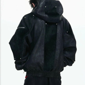 Sudadera con Capucha de Felpa para Hombre, Fabricada en Pakistán, Lavado Ácido, Color Sólido, 100% Algodón, Transpirable, Logotipo Personalizado, Teñido Liso, Invierno, 500g - Product Image 2