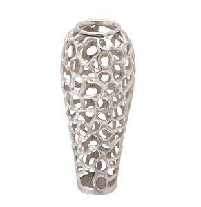 Handcrafted Metal Flower Vase Decorative Floral Holder for Home Interior Office Reception and Hotel Decoration - Product Image 5