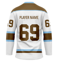 Combinaison d'entraînement de hockey sur glace Mammoth de haute qualité, maillot personnalisé avec broderie feuille d'érable, respirant, 100% polyester, unisexe adulte