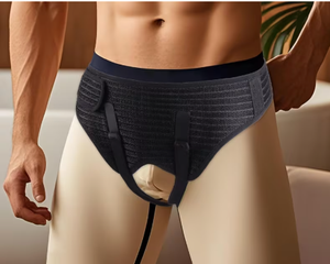 Cinturón de soporte para la zona íntima masculina, negro, de spandex y nailon, transpirable, ajustable, para ciclismo y deportes, soporte duradero para todas las estaciones - Product Image 2