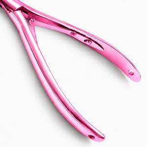 MANAN INSTRUMENTS Pinzas de Acero Inoxidable Rosadas para Instalación y Remoción de Extensiones de Cabello - Product Image 4