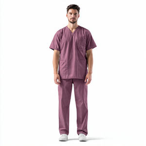 Uniformes Médicos de Punto de Primera Calidad para Doctores y Enfermeras, Conjuntos de Uniformes Quirúrgicos Transpirables y Cómodos, Ropa de Hospital Unisex - Product Image 3