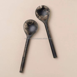 Premium Modern Resin Salad Spoon Smooth Comfortable Grip Durable Salad Tools for <b>Buffet</b> Table Presentation Home Restaurant - Product Image 1