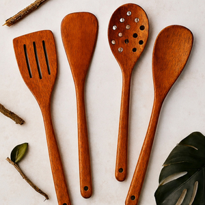 Juego de Cucharas de Cocina de Madera de Alta Calidad, Espátula de Madera, Utensilios de Cocina Ecológicos Hechos a Mano, Suministros de Cocina al por Mayor - Product Image 1