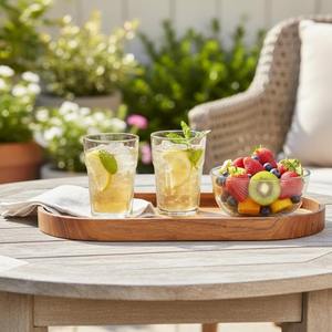 Bandeja de Madera Premiumfinish, la Mejor Calidad, Más Vendida, Duradera, Ecológica, para Servir, Decorativa, para Uso en el Hogar y la Cocina, con Diseño Elegante - Product Image 1