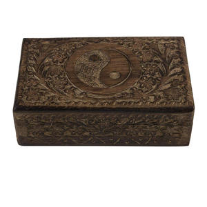 Coffre de rangement en bois fait main pas cher Aaliyan Impex pour bijoux, bibelots, pièces de monnaie, accessoires, design rustique pour l'organisation de la maison - Product Image 4