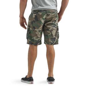 Men's <b>Camouflage</b> <b>Cargo</b> Shorts Mid Waist Canvas Breathable Casual Bermuda Shorts With Pockets Drawstring Closure - Product Image 5