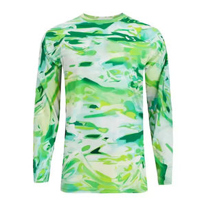 Diseña Tu Propia Ropa Deportiva, Camisa de Pesca en Color Sólido, Venta al Por Mayor, Camisa de Pesca de Manga Larga de Secado Rápido para Hombre - Product Image 3