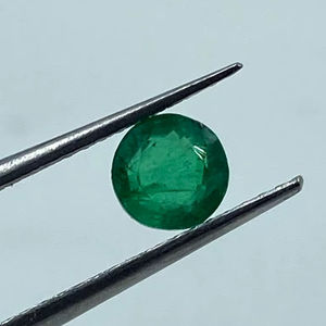 Esmeralda Natural de Zambia, Forma Redonda, Piedra Suelta de 5MM, 0.52 Quilates - Product Image 1