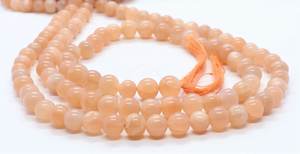 Cuentas Redondas Lisas de Piedra Lunar Melocotón AAA de 6-7MM, Cuentas de Piedra Lunar, 5 Hilos de 13 Pulgadas, Cuentas Redondas de Piedra Lunar Melocotón Natural - Product Image 2