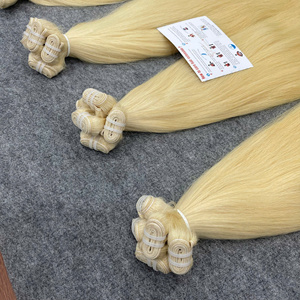 BEST SELLING!! Extensions de cheveux humains vietnamiens 100% naturels, couleur blonde, prix de gros, cheveux bruts, lisses, en trame. - Product Image 4