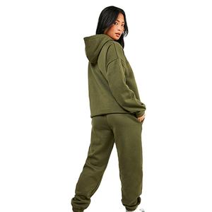 ชุดลำลองฤดูหนาว ผ้าหนานุ่ม อุ่นสบาย ทรงหลวมไหล่ตก 3 ชิ้น สีพื้น เป็นมิตรต่อสิ่งแวดล้อม ระบายอากาศได้ดี สินค้าขายดี ดีไซน์สตรีทแวร์ - Product Image 5