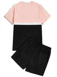 2026 Wholesale <b>String</b> With Silver Metal Tips Men Women Custom <b>T</b> shirt Shorts Outfit Matching <b>T</b> shirts for Couples Twinset Unisex - Product Image 4