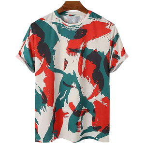 T-shirt de sublimation haute qualité, dernier modèle, pour hommes, produit très vendu, respirant, impression par sublimation. - Product Image 1