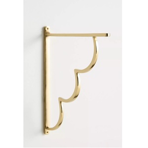 Soporte de Pared para Estantes de Madera, de Latón de Alta Calidad, para Decoración de Interiores, Herrajes para Muebles - Product Image 1