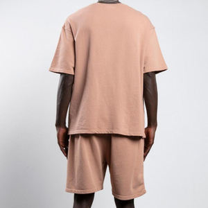 Wholesale Men's Matching Shirt & Shorts <b>Set</b> Breathable Summer Co Ord Outfit OEM <b>Knitted</b> Cotton Apparel Manufacturer Bulk Supply - Product Image 2