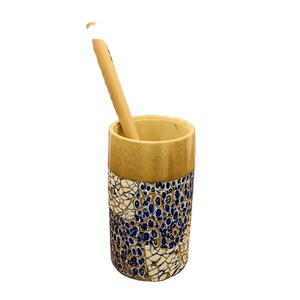 <b>Special</b> Huong Dang Natural Bamboo Coffee Mugs with Mosaic Design Eco-friendly High Quality Made in Vietnam - Product Image 1