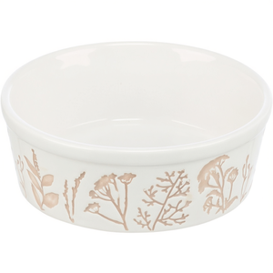 Ciotola per Animali Domestici in Ceramica 1,2 L 20 Cm Bianco Tortora - Product Image 3