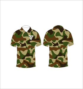 Camisa polo con estampado abstracto en marrón, verde y beige para hombre, camiseta de verano transpirable informal de manga corta a la moda - Product Image 6