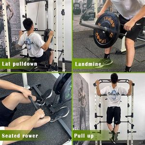 Rack Multifunzionale per Palestra Domestica, Gabbia per Squat e Trazioni Regolabile, Capacità 450 kg, Panca per Bilanciere Completa per Fitness - Product Image 2