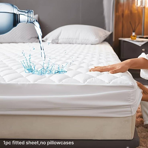 High Quality Waterproof Mattress Protector Soft Quilted <b>Bed</b> <b>Cover</b> for Luxury Sleep and Mattress Protection - Product Image 2