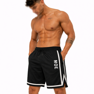 Pantalones Cortos de Baloncesto Negros para Hombre, con Cordón Elástico, Uniforme de Cancha, Fabricación de Ropa Deportiva con Marca Privada - Product Image 4