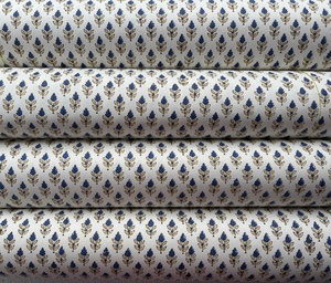 Papel de Regalo Ecológico con Estampado de Bloques, Diseño Floral Tradicional, Papel Decorativo para Envolver y Manualidades - Product Image 4