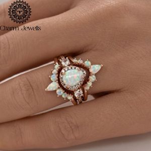 Charm_Jewells Rose <b>Gold</b> Plated Silver Moissanite Classic <b>Cocktail</b> <b>Ring</b> Flower Design Prong Setting IGI Certified Women's <b>Ring</b> - Product Image 2