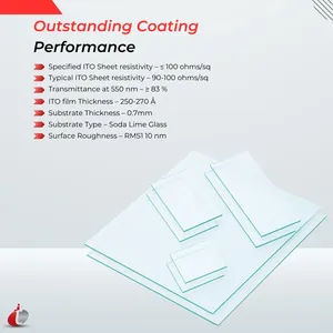 Vidrio Templado con Recubrimiento Conductivo ITO de Alta Precisión, Personalización ODM, Garantía de 6 Meses, Pruebas Maharashtra - Product Image 3