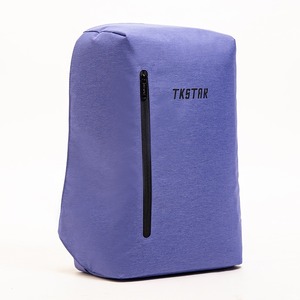 Purple Hidden Zipper Anti-theft <b>Backpack</b> Versatile Bag Business Bag <b>Simple</b> Casual Design - Product Image 2