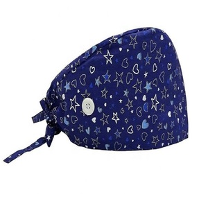 Gorro Quirúrgico Ajustable con Diseño de Latido de Corazón para Médico y Enfermera, Gorro de Trabajo Antipolvo con Gorro Tipo Bouffant - Product Image 2