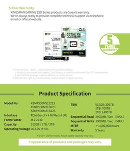[AITC KINGSMAN] 512GB Nuevo producto M.2 PCIe 2230 SSD NVME para cubierta de vapor y ultrabook - Product Image 6