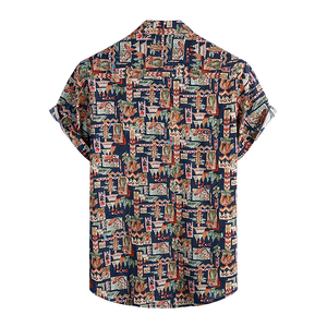 Custom Sublimation Beach <b>Shirt</b> Tropical Hawaiian Style Vacation <b>Shirt</b> Professional Manufacturer Bulk Orders - Product Image 2