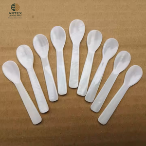 Cuchara de caviar de lujo de nácar natural blanca hecha a mano, ecológica, ARTEX QUANG PHU - Product Image 5