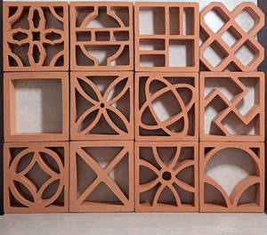 Vente directe du fabricant, nouveau style traditionnel, tuiles à 4 feuilles, briques vietnamiennes, façade en briques creuses, briques réfractaires en argile frittée - Product Image 6