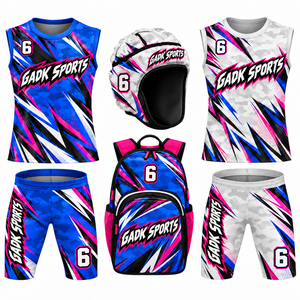 Maillots de football américain 7 contre 7 personnalisés par sublimation 2026 – Maillot d'entraînement haute qualité avec manches de compression et sac inclus – Offre promotionnelle - Product Image 1
