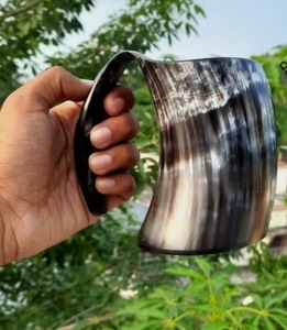 Jarra de Cuerno con Grabado Personalizado para Regalo, Estilo Juego de Tronos, Vikinga, Animal, Artesanal, de Alta Calidad, Decoración Rústica - Product Image 4