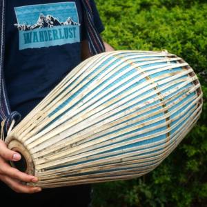 Mridangam Tradicional, Instrumento Musical de Percusión de Madera, Tambor Clásico Hecho a Mano para Práctica Musical, Uso en Templos, Venta al Por Mayor - Product Image 5