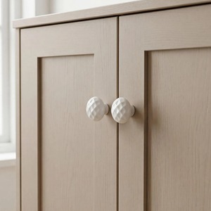 ceramic knob ceramic drawer knobs Modern Round Ceramic Cabinet Knob Decorative Furniture Drawer Pull <b>Kitchen</b> <b>Cupboard</b> Wardrobe - Product Image 4