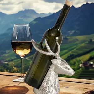 Export Handmade Metal Wine Bottle Stand Farmhouse Design Waterproof 5L Capacity Premium Bottle Holder for Dining <b>Table</b> - Product Image 4